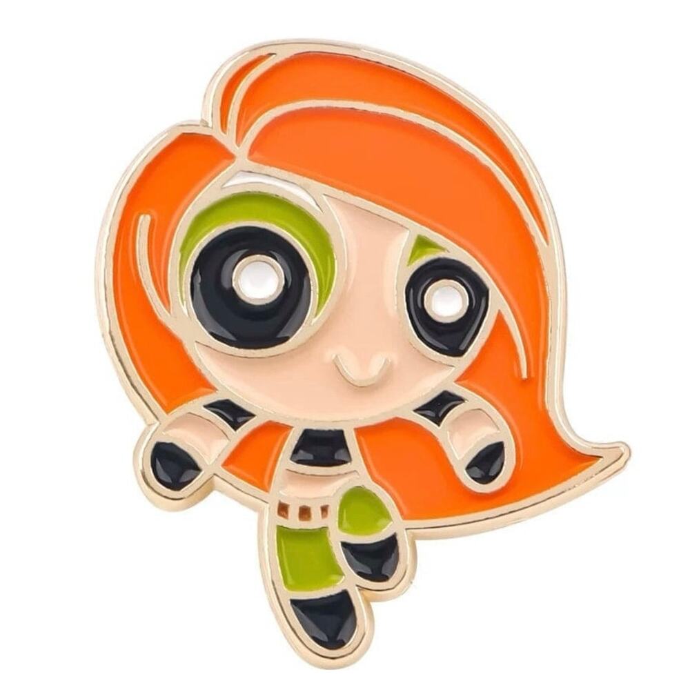Kim possible power puff girls collab blossom Enamel Trading fantasy Disney Pin